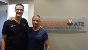 Dr. Douglas W. Stoddard MD, M Sp Med, Dip Sport Med, ES, Medical Director-Sports & Exercise Medicine Institute (SEMI) and Medical Director-RegenerVate Medical Injection Therapy. with Sean Kelly